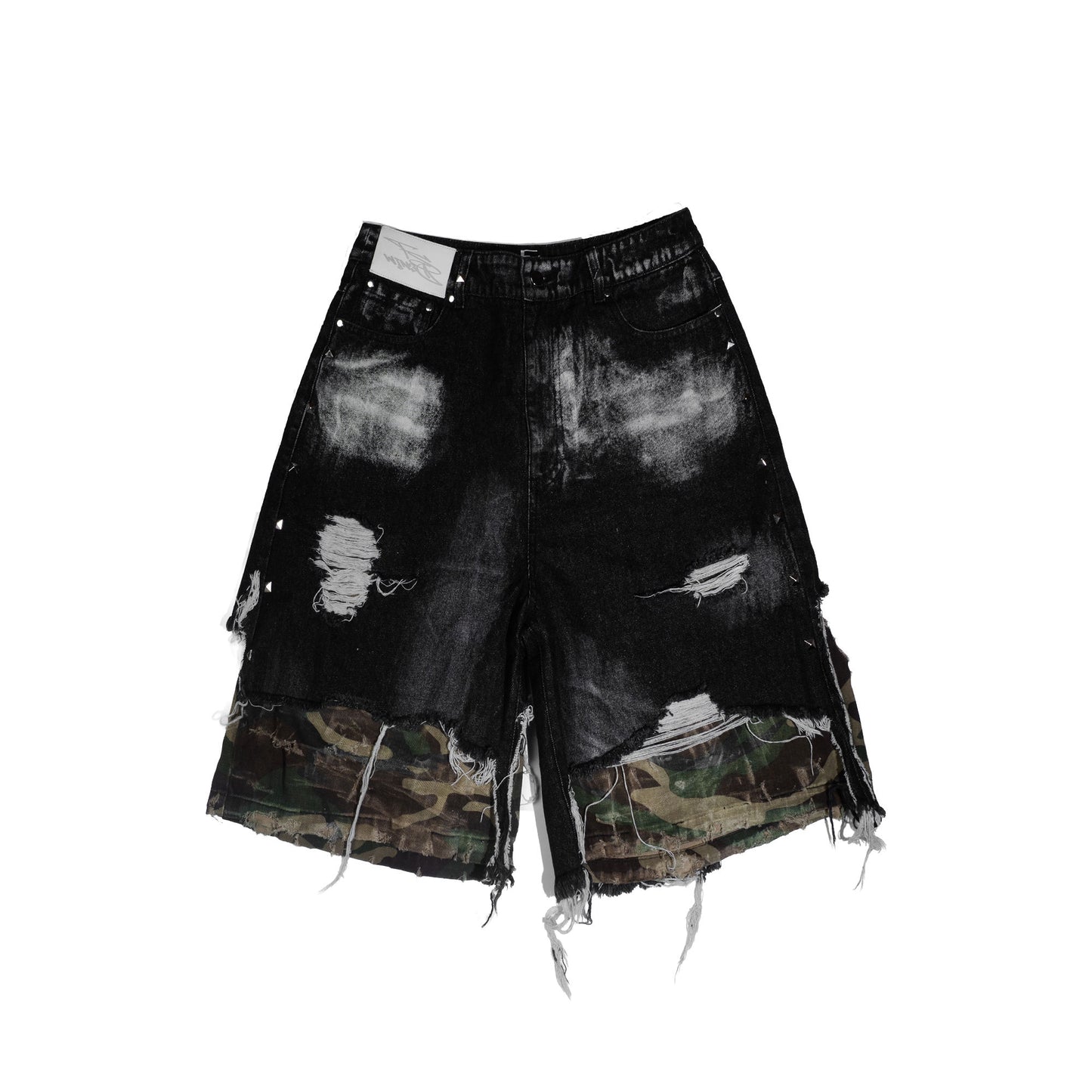 Thrashed Camo Jorts