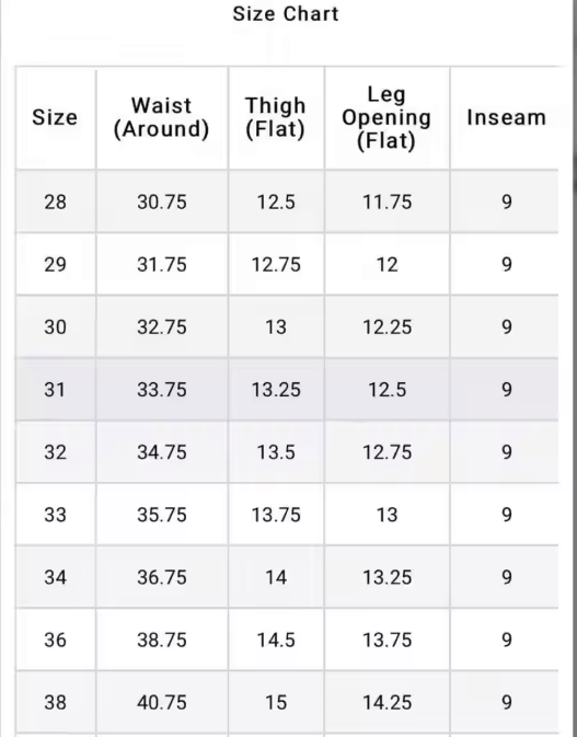 Infinity Stone Jorts