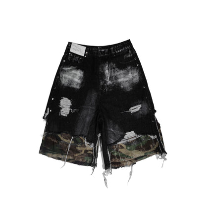 Thrashed Camo Jorts