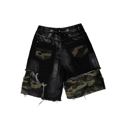 Thrashed Camo Jorts