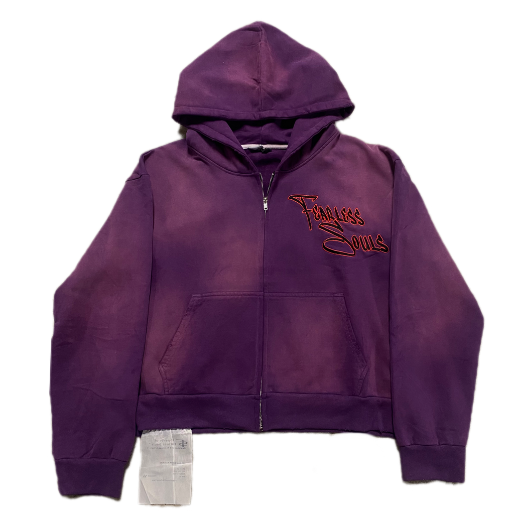 Maniac Purple Zip Up Hoodie