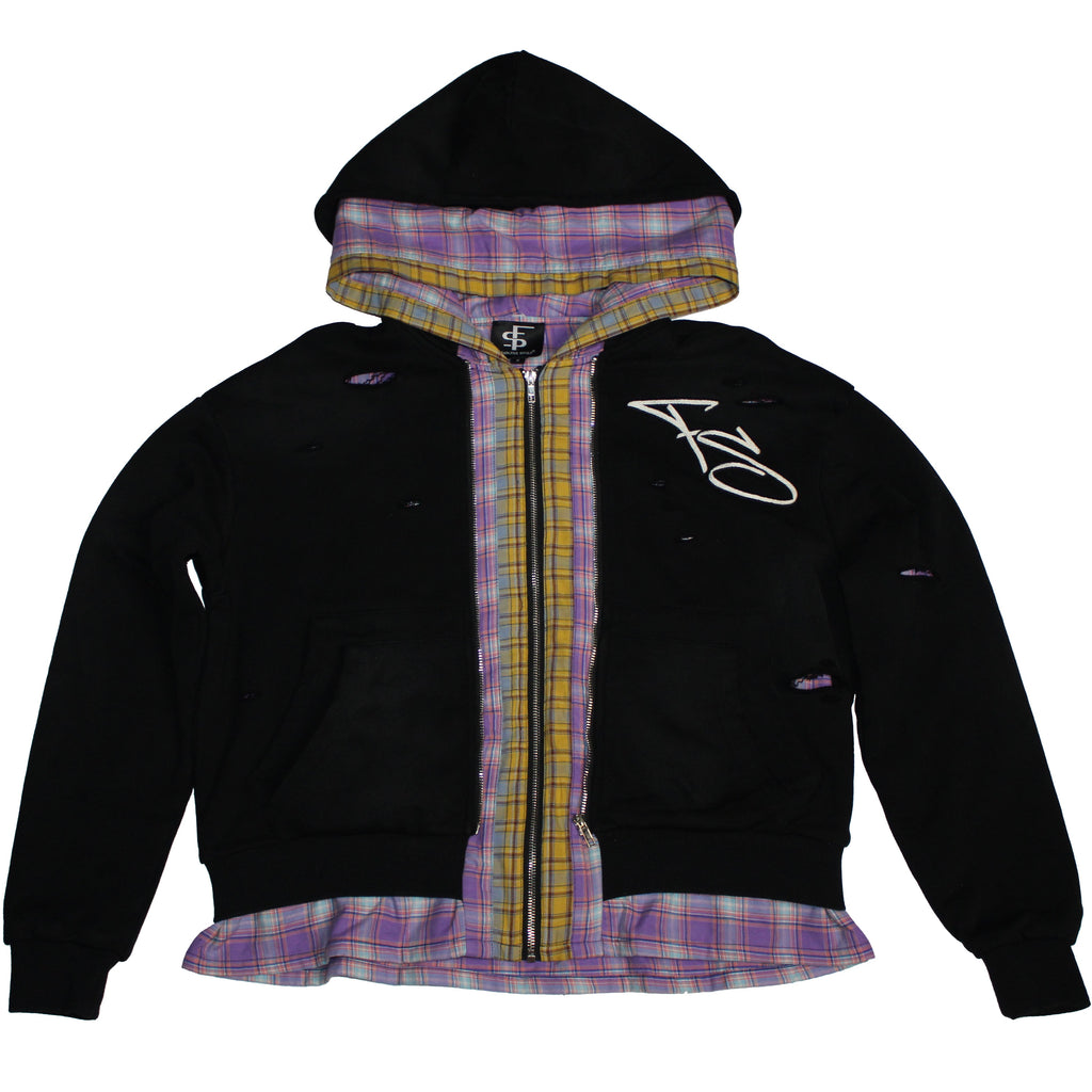 Rockstar Sandler Flannel Zip Up