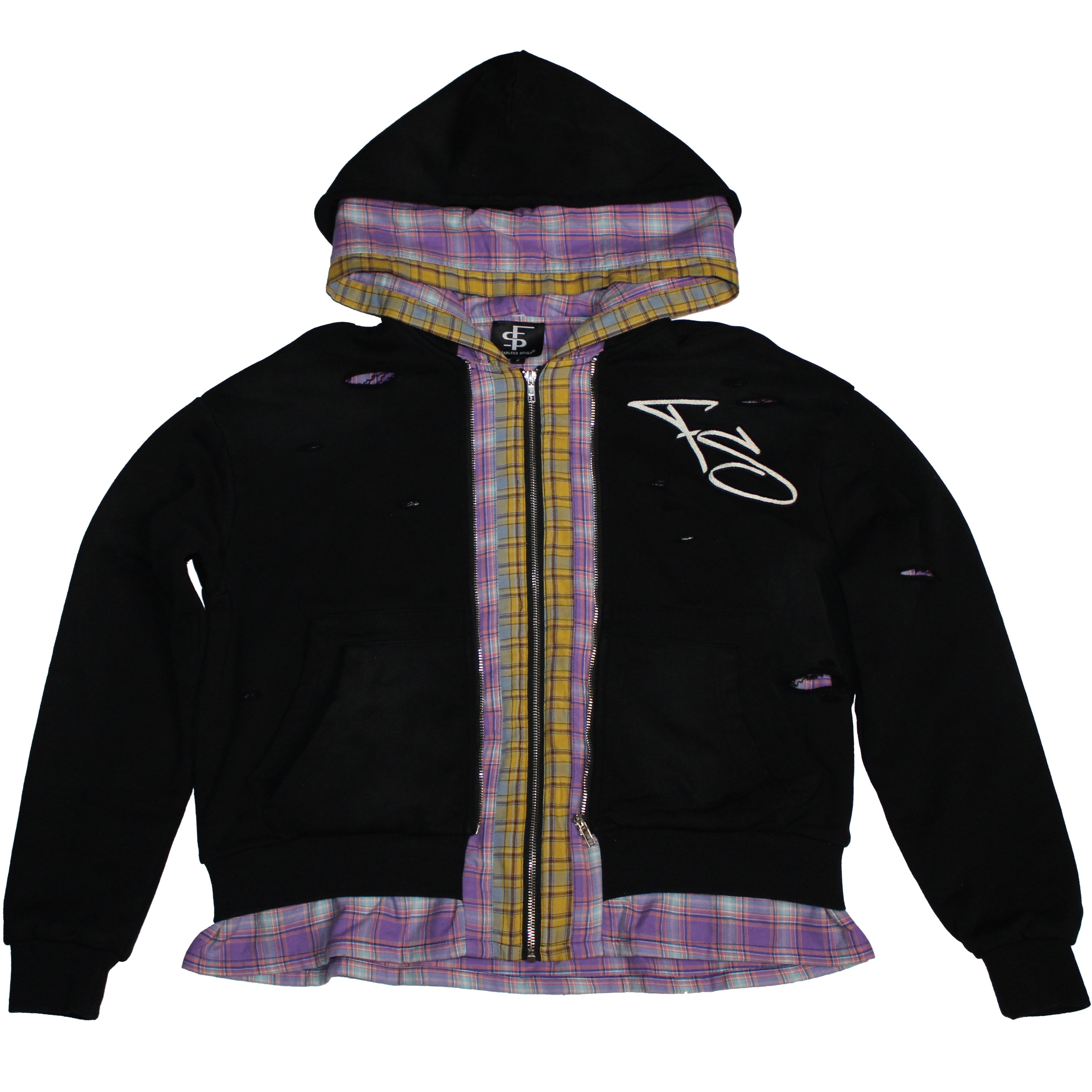 Rockstar Sandler Flannel Zip Up