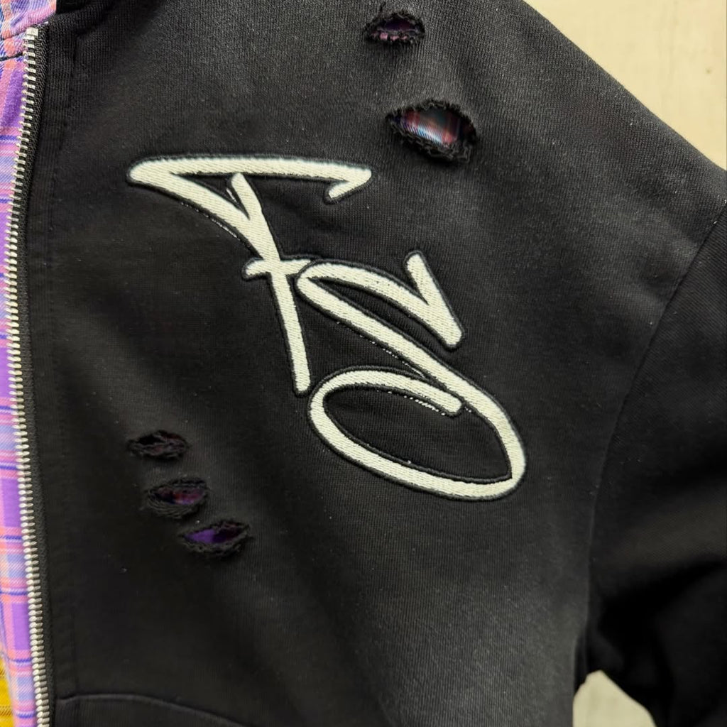 Rockstar Sandler Flannel Zip Up